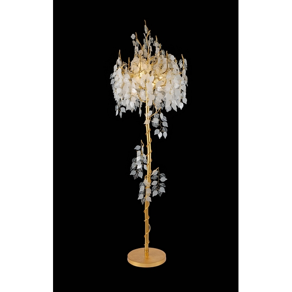 Торшер Alfa Light F0124-18-71226 форма ветки с подвесками