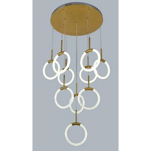 Каскадный подвесной светильник LED Alfa Light F0324-14-82385 кольцо