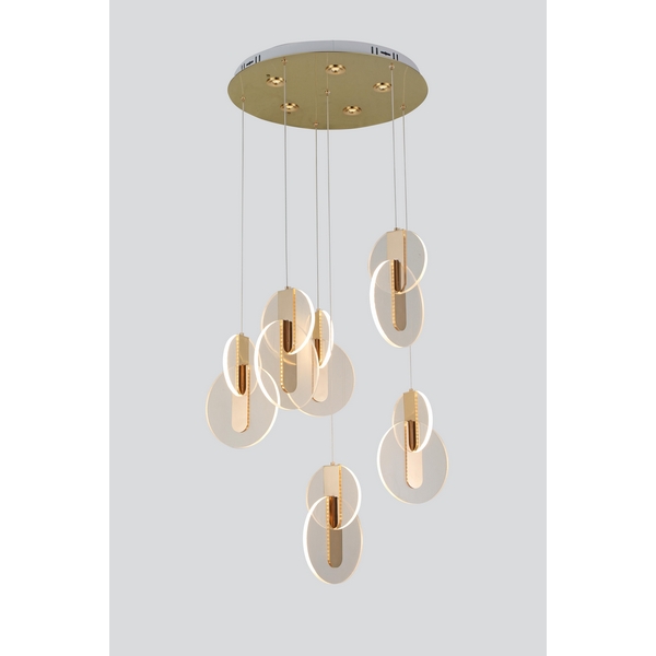 Потолочная светодиодная каскадная люстра Alfa Light F1424-12-55158