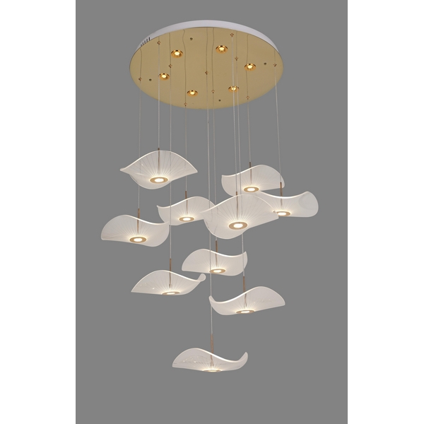 Потолочная светодиодная каскадная люстра Alfa Light F1424-24-55158