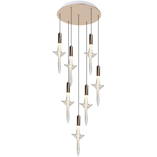 Потолочная светодиодная каскадная люстра Alfa Light F2524-02-71226