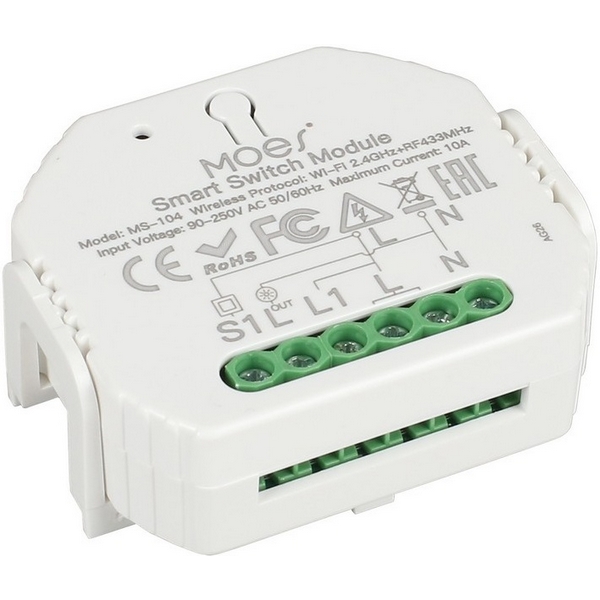 Wi-Fi реле выключатель одноканальный Aployt Magnetic track 220 APL.0195.00.01-55639