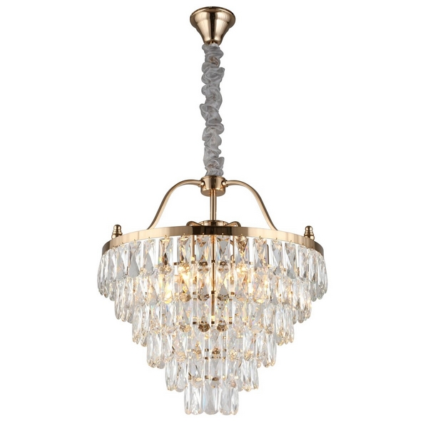 Подвесная каскадная люстра хрустальная Aployt Gerta APL.725.13.07-59279