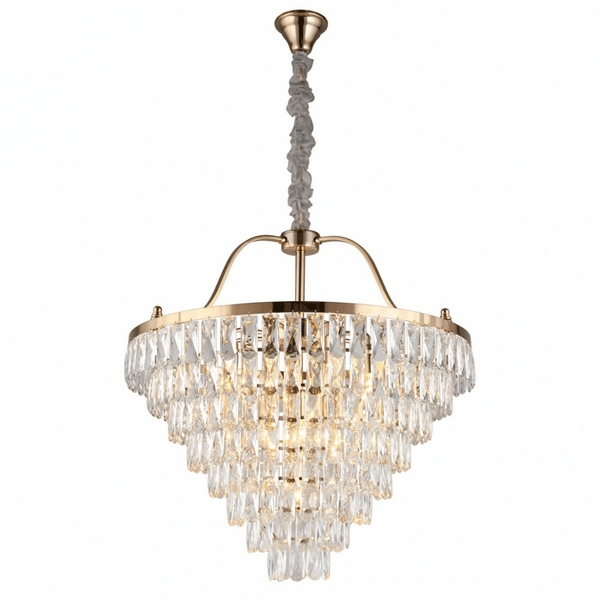 Подвесная каскадная люстра хрустальная Aployt Gerta APL.725.13.13-59279