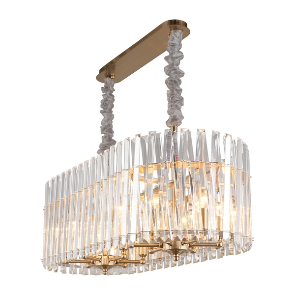 Подвесная люстра хрустальная Aployt Verene APL.808.13.12-59279 в виде свечи