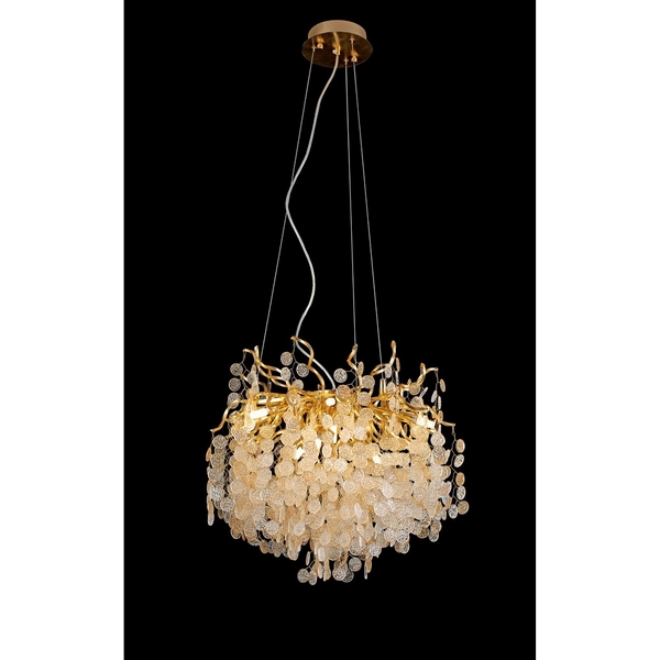 Подвесная люстра хрустальная Aployt Aurora APL.845.03.10-59279 форма ветки