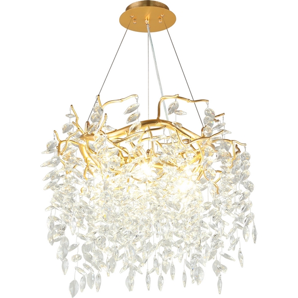 Подвесная люстра хрустальная Aployt Gertunia APL.847.03.10-59279 форма ветки