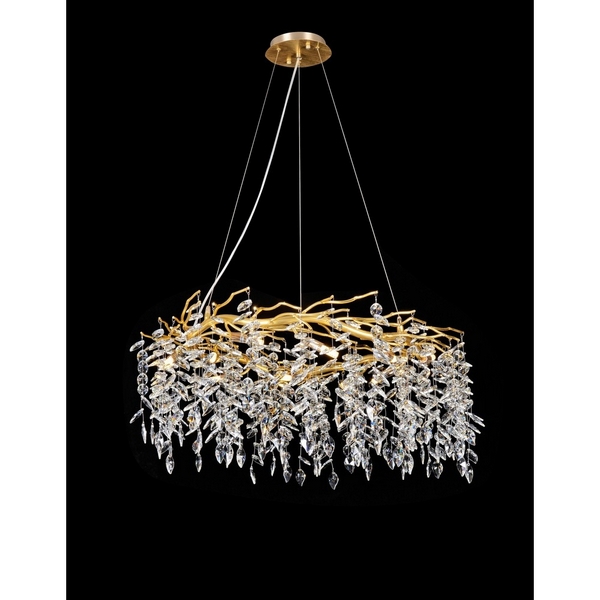 Подвесная люстра хрустальная Aployt Gertunia APL.847.03.13-59279 форма ветки