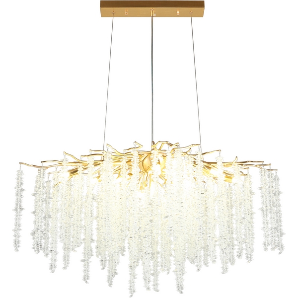 Подвесная люстра хрустальная Aployt Paulina APL.848.23.10-59279 форма ветки