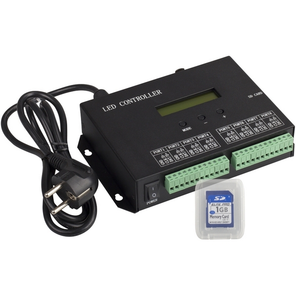 Контроллер HX-803SA DMX (8192 pix, 220V, SD-карта) (Arlight) 019859-40519