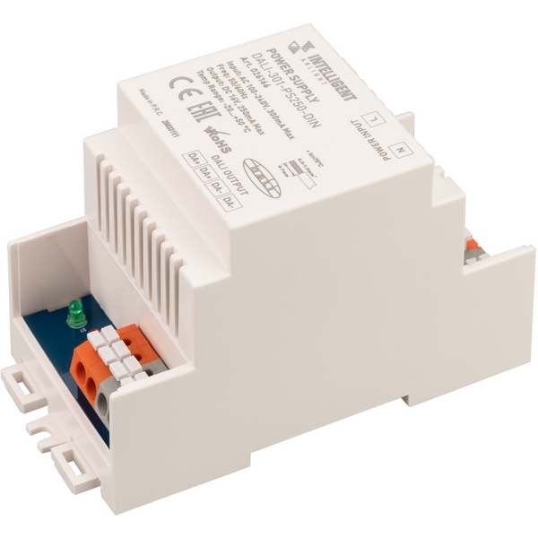 INTELLIGENT Блок питания шины DALI-301-PS250-DIN (230V, 250mA) (IARL, DIN-рейка) 026166-66313
