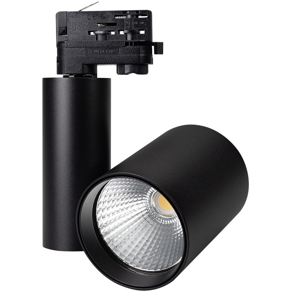 Трековый светильник трехфазный светодиодный 220V LGD-SHOP-4TR-R100-40W Warm SP2500-Bread (BK, 24 deg) (Arlight, IP20 Металл) 026386-52799