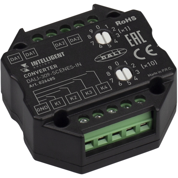 INTELLIGENT Конвертер DALI-309-SCENES-IN (DALI bus) (Arlight) 026485-52799