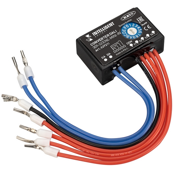 INTELLIGENT Конвертер DALI-309-SCENES-MINI-IN (DALI bus) (IARL, Пластик) 027211-23351