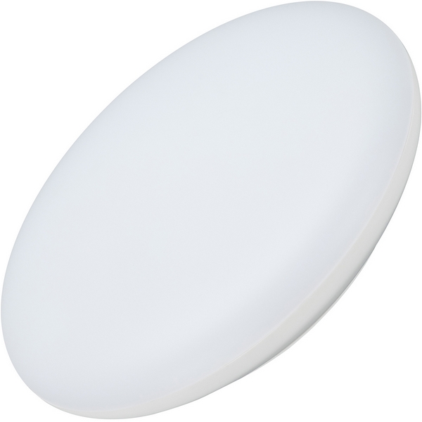 Потолочный светодиодный светильник с микроволновым датчиком CL-FRISBEE-MOTION-R250-12W Warm3000 (WH, deg, 230V) (IP54 Пластик) Arlight FRISBEE 030161-77254