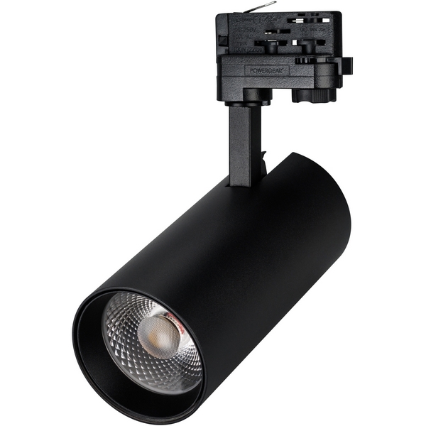 Трековый светильник трехфазный светодиодный LGD-GERA-4TR-R90-30W Day SP5000-Veg (BK, 24 deg, 230V) (Arlight, IP20 Металл) 032479-52799