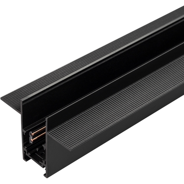 Трек встраиваемый (шинопровод под гипсокартон магнитный) 48V MAG-ORIENT-TRACK-2652-FDW-3000 (BK) (Arlight, IP20 Металл, 3 года) 033635-61927 (3 метра)