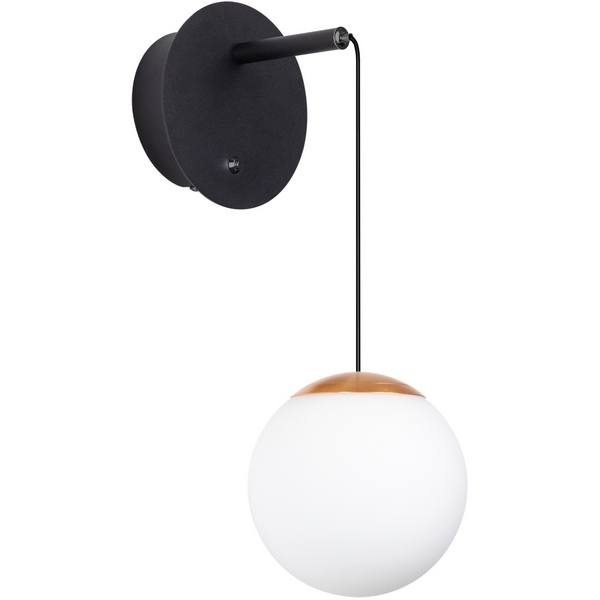 Бра (светильник светодиодный) SP-BEADS-WALL-HANG-R130-6W Day4000 (BK-GD, 180 deg, 230V) (Arlight, IP20 Металл) 037065