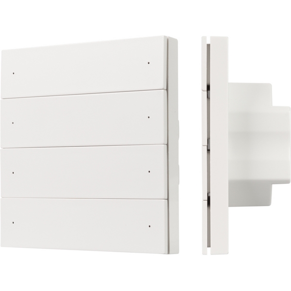 INTELLIGENT Кнопочная панель SMART-DMX512-801-22-8G-8SC-DIM-IN White (230V, 2.4G) (IARL, IP20 Пластик, 5 лет) 037334-52799