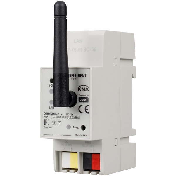 INTELLIGENT ARLIGHT Конвертер KNX-301-72-TUYA-DIN (BUS, ZigBee) (IARL, IP20 Пластик, 2 года) 037759-39793