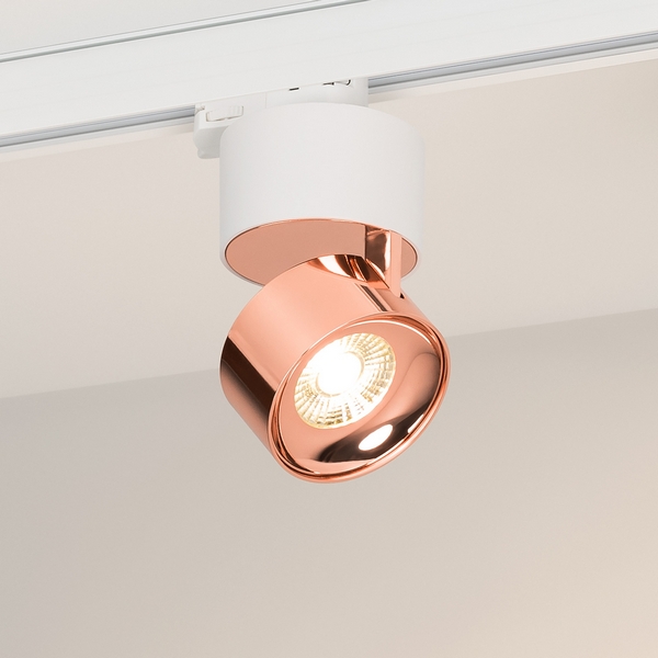 Трековый светильник трехфазный LED SP-PLURIO-TRACK-4TR-R77-9W Day4000 (WH-COP, 36 deg, 230V) (Arlight, IP20 Металл) 038102-52799