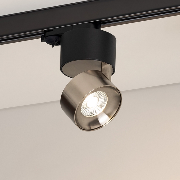 Трековый светильник трехфазный LED SP-PLURIO-TRACK-4TR-R77-9W Day4000 (BK-NI, 36 deg, 230V) (Arlight, IP20 Металл) 038110-65741