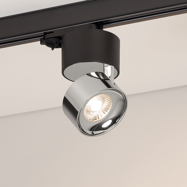 Трековый светильник трехфазный LED SP-PLURIO-TRACK-4TR-R77-9W Day4000 (BK-CHR, 36 deg, 230V) (Arlight, IP20 Металл) 038111-52799