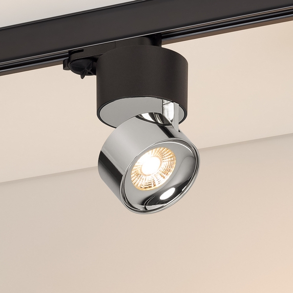 Трековый светильник трехфазный LED SP-PLURIO-TRACK-4TR-R77-9W Warm3000 (BK-CHR, 36 deg, 230V) (Arlight, IP20 Металл) 038125-59023