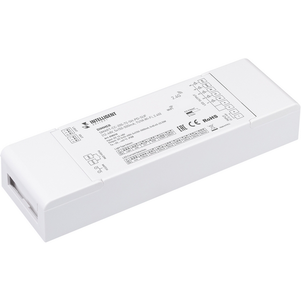 INTELLIGENT ARLIGHT Диммер SMART-CC-205-72-SH-PD-SUF (12-48V, 5x150-500mA, TUYA Wi-Fi, 2.4G) (IARL, IP20 Пластик, 5 лет) 038210-52799