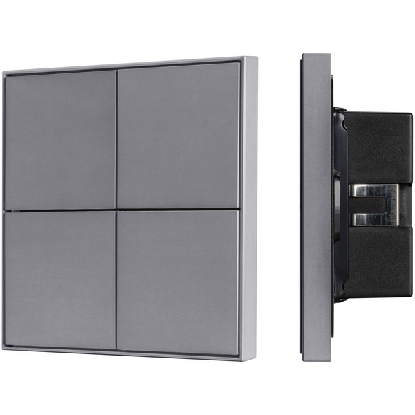 INTELLIGENT Кнопочная панель KNX-304-23-IN Grey (BUS, Frame) (IARL, IP20 Металл, 2 года) 038402-52799
