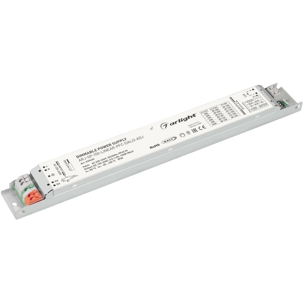 Блок питания ARJ-SP-150-LINEAR-PFC-DALI2-ADJ (150W, 120-330V, 0.5-1.0A) (Arlight, IP20 Металл) 039603-64921