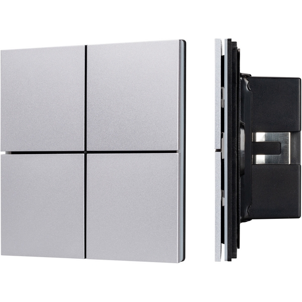 INTELLIGENT Кнопочная панель KNX-304-23-IN Silver (BUS, Frameless) (IARL, IP20 Металл, 2 года) 039662-52799