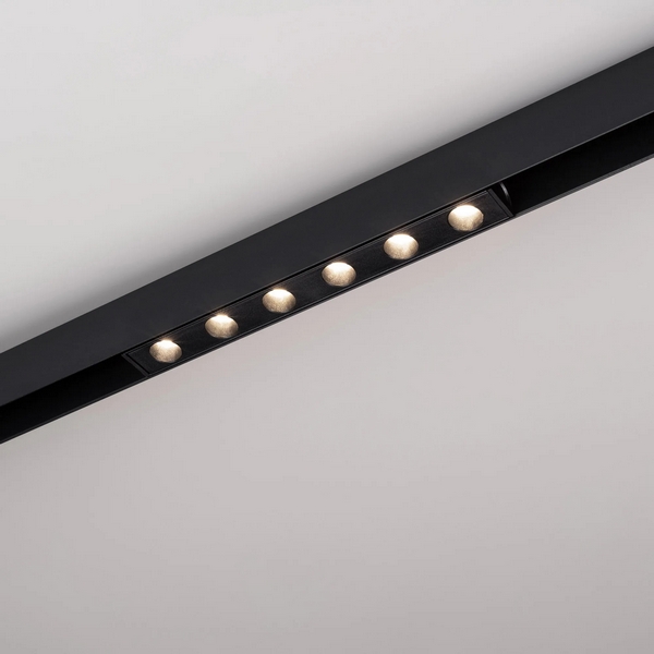 Светильник трековый магнитный MAG-DOTS-25-L200-6W Warm3000 (BK, 30 deg, 24V, DALI) (Arlight, IP20 Металл) 046323-61927