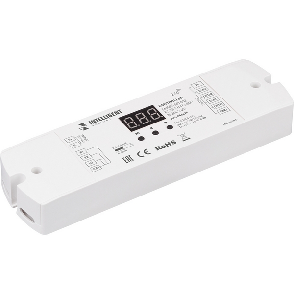 INTELLIGENT ARLIGHT Контроллер SMART-SPI-302-82-2G-SH-PS-SUF (5-24V, 2.4G) (IARL, IP20 Пластик, 5 лет) 046474-33681