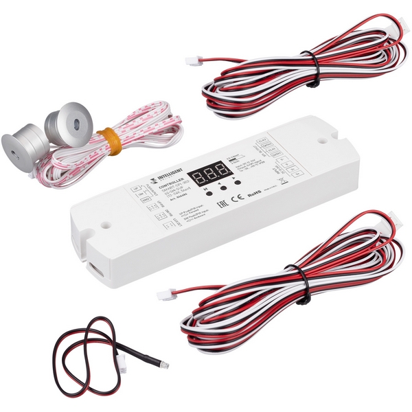 INTELLIGENT ARLIGHT Контроллер лестничный SMART-SPI-302-62-SH-SUF (12-24V, Stair) (IARL, IP20 Пластик, 5 лет) 046486-33681