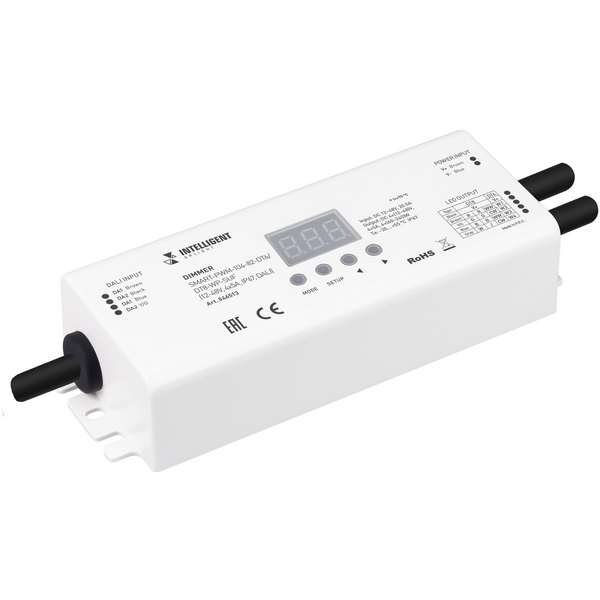 INTELLIGENT ARLIGHT Диммер SMART-PWM-104-82-DT6/DT8-WP-SUF (12-48V, 4x5A, IP67, DALI) (IARL, IP20 Пластик, 5 лет) 046513-40519