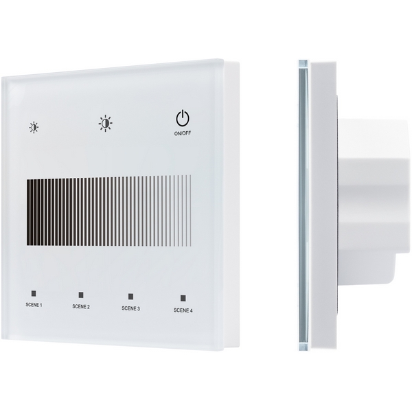 INTELLIGENT ARLIGHT Сенсорная панель SMART-DALI-301-11-1G-4SC-DIM-IN White (BUS/24V, Touch, 2.4G) (IARL, IP20 Пластик, 5 лет) 046549-65741