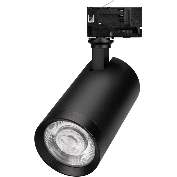 Трековый светильник трехфазный LED LGD-CALIPSO-4TR-R85-10W Day4000-MIX (BK, 38 deg, 230V, TRIAC) (Arlight, IP20 Металл) 046736-65741