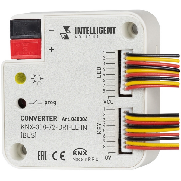 INTELLIGENT ARLIGHT Конвертер KNX-308-72-DRI-LL-IN (BUS) (IARL, IP20 Пластик, 2 года) 048386-59023