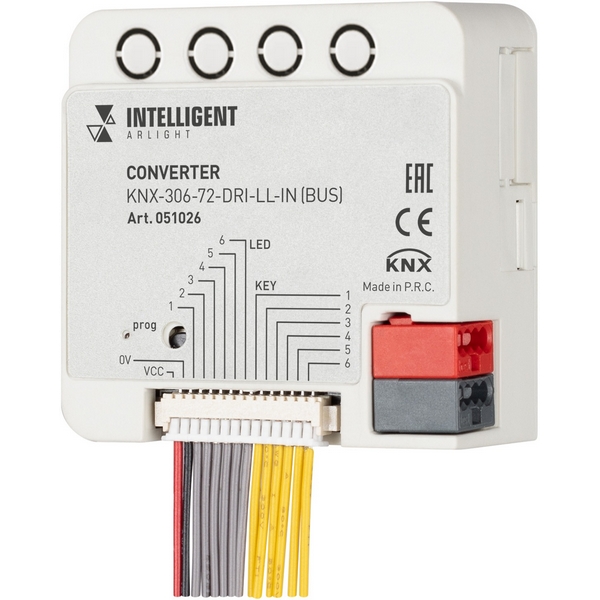 INTELLIGENT ARLIGHT Конвертер KNX-306-72-DRI-LL-IN (BUS) (IARL, IP20 Пластик, 2 года) 051026-59023
