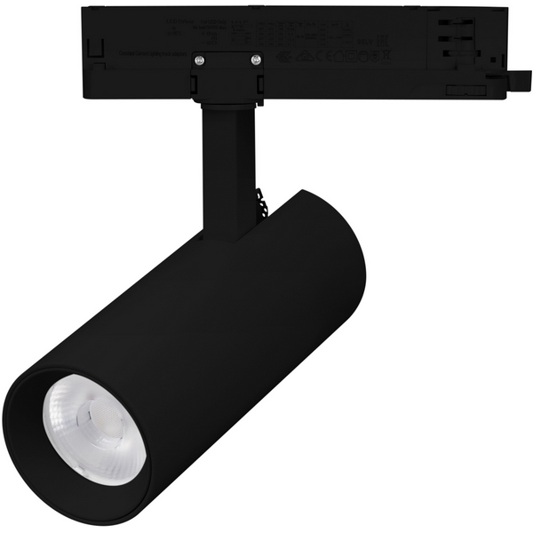 Трековый светильник трехфазный LED LGD-GERA-4TR-R55-10W Warm3000 (BK, 15 deg, 230V) (Arlight, IP20 Металл) 055112-59023