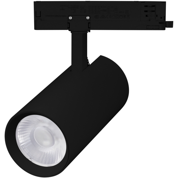 Трековый светильник трехфазный LED LGD-GERA-4TR-R90-30W Day4000 (BK, 15 deg, 230V) (Arlight, IP20 Металл) 055124-59023