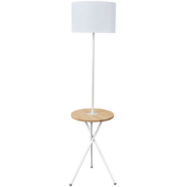 Торшер на треноге со столиком Arte Lamp Combo A2070PN-1WH-52567