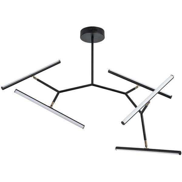 Потолочная светодиодная люстра с пультом управления на штанге асимметричная Arte Lamp Zulu A2170PL-49BK-94373