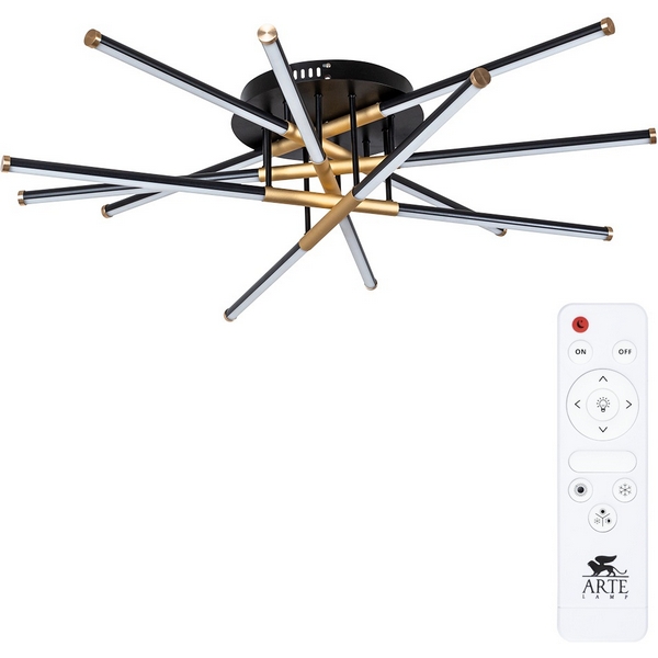 Потолочная светодиодная люстра с пультом управления Arte Lamp Fernando A2199PL-6BK-94373