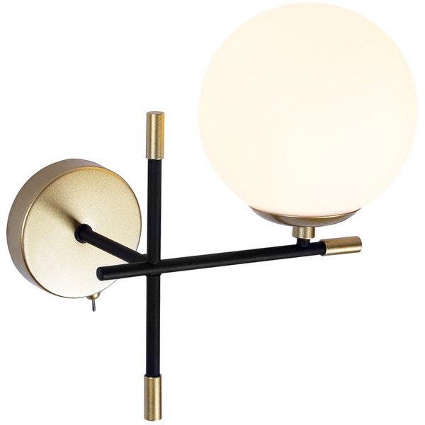 Бра Arte Lamp A2225AP-1BK-59407 в форме шара