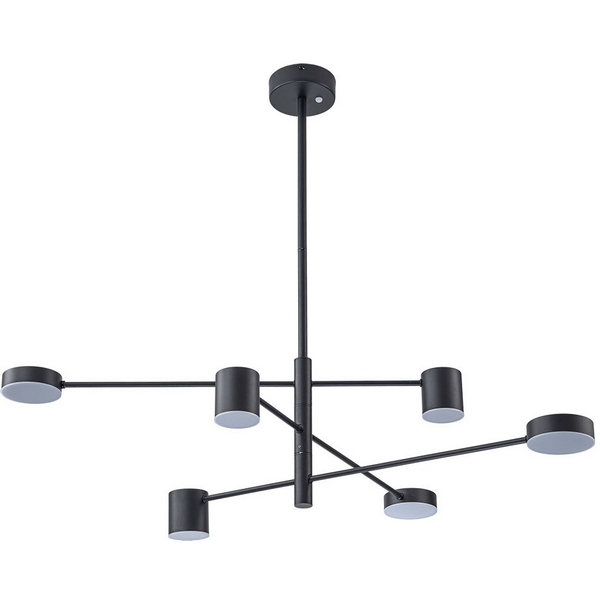 Потолочная светодиодная люстра на штанге Arte Lamp Stanley A2476PL-40BK-44620