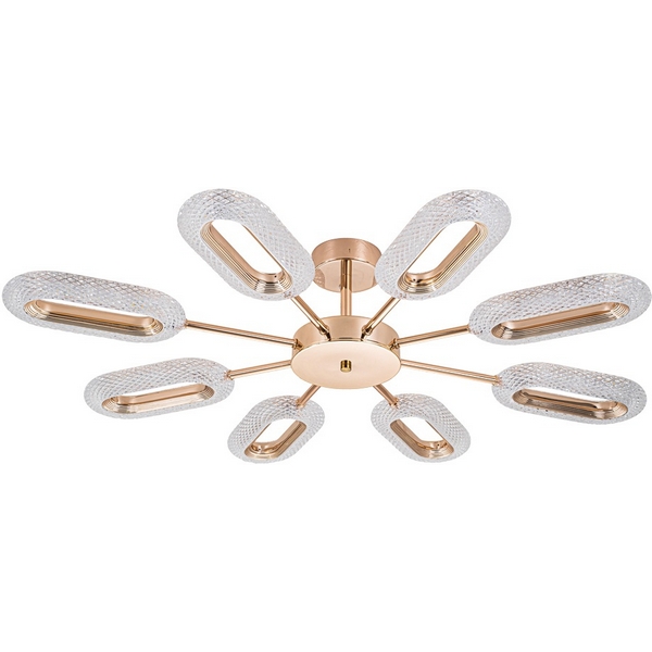 Потолочная светодиодная люстра с пультом управления на штанге Arte Lamp Ovale A2489PL-8GO-21299