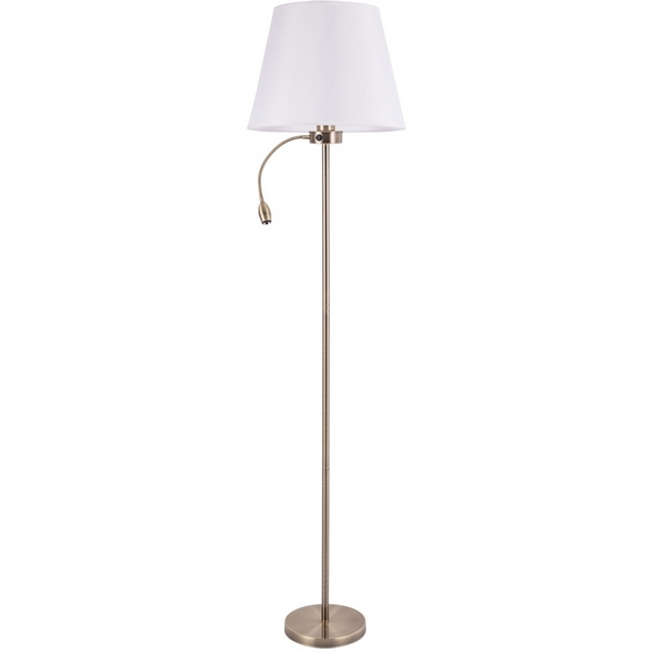 Торшер с выключателем и подсветкой для чтения Arte Lamp Elba A2581PN-2AB-94373