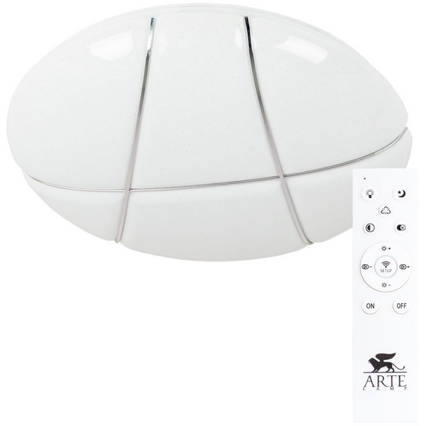 Потолочная люстра светодиодная с пультом Arte Lamp Biscotti A2677PL-72CC-44620